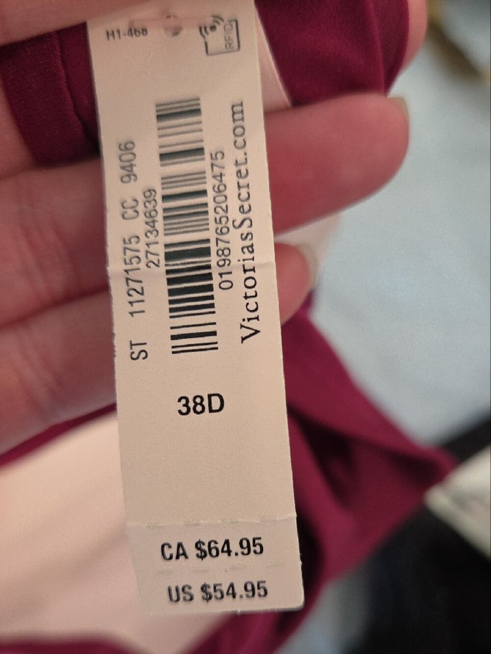 Victoria's Secret Smooth Molded Bra in Deep Berry - Picture 3 of 4
